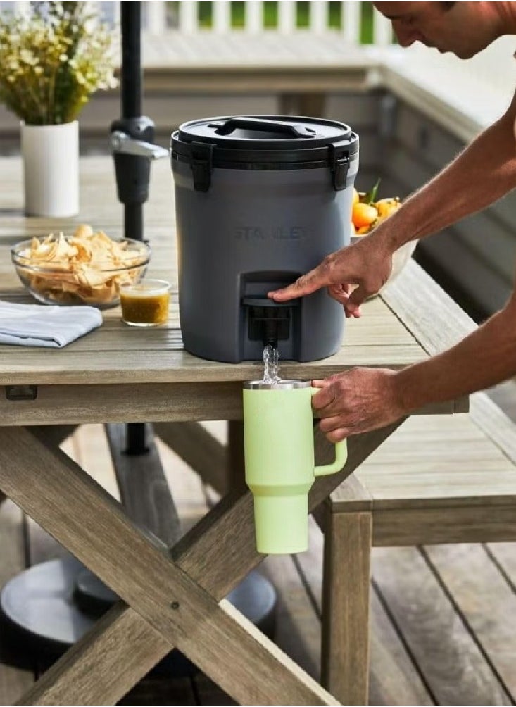 FlowState Quencher Tumbler, 40 oz Stainless Steel with Lid and Straw (Light Green Finish)