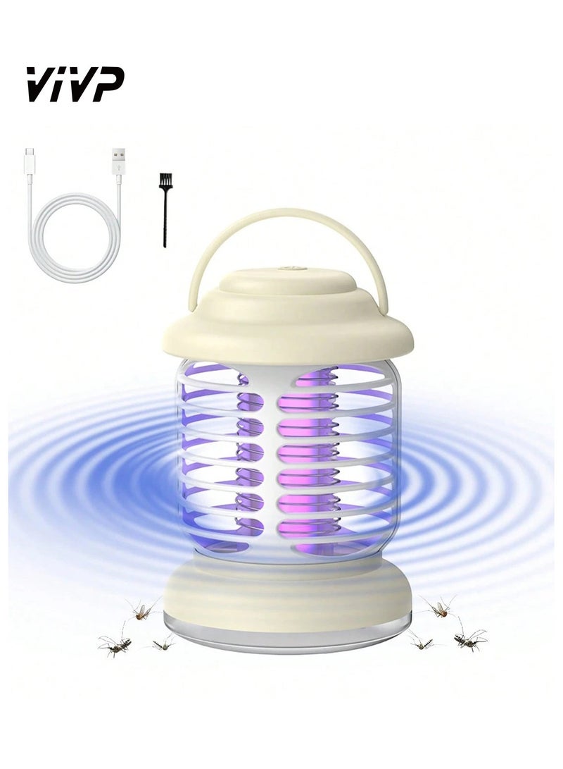 فيفب قاتل الحشرات، قاتل البعوض مع ضوء LED، مصيدة ذباب خارجية وداخلية، مصيدة ذباب كهربائية قاتلة للحشرات، يمكن استخدامها كضوء ليلي ومصباح حائط - Image 1