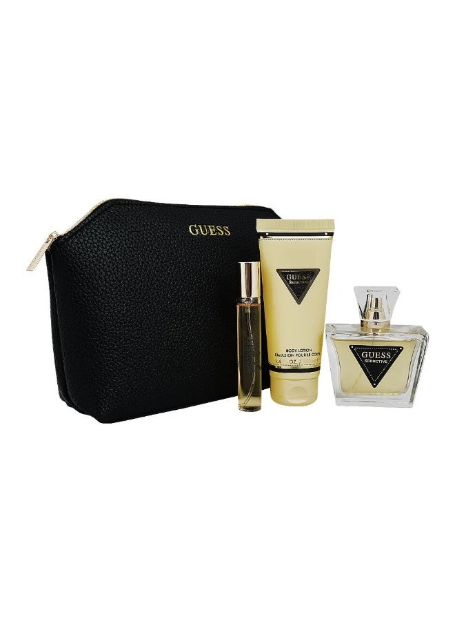 Perfume Gifts Guess Seductive For Women Set EDT 75Ml+EDT 15Ml+Body lotion 100Ml+Pouch
