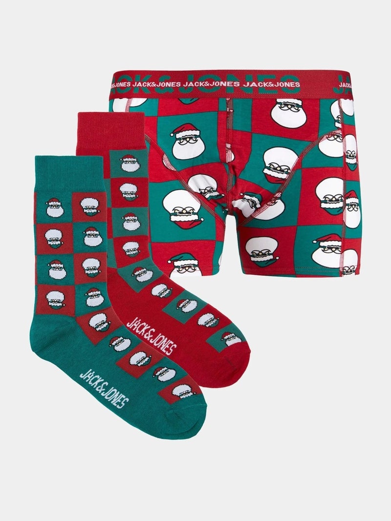 Jack Jones Jacsquare Santa Men's Boxer Giftbox - Image 1