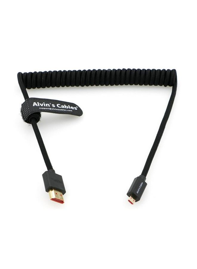 Alvin's Cables كابلات Alvin'S 8K 2.1 Microhdmi إلى HDMI مضفرة ملفوفة لـ Atomosninjav 4K60P Record 48Gbps HDMI لـ Canonr5C؛ R5؛ R6 - Image 1