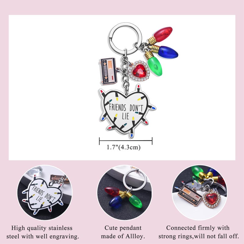Melix Home Stranger Keychain Friends Don't Lie Merchandise Friendship Gifts Halloween Collection Gift - Image 2