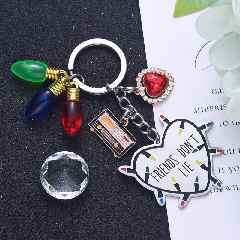 Melix Home Stranger Keychain Friends Don't Lie Merchandise Friendship Gifts Halloween Collection Gift - Image 4