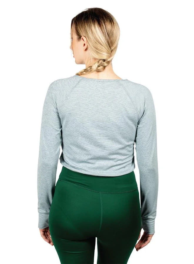 ZAECY Women's Full Sleeve Crop Top