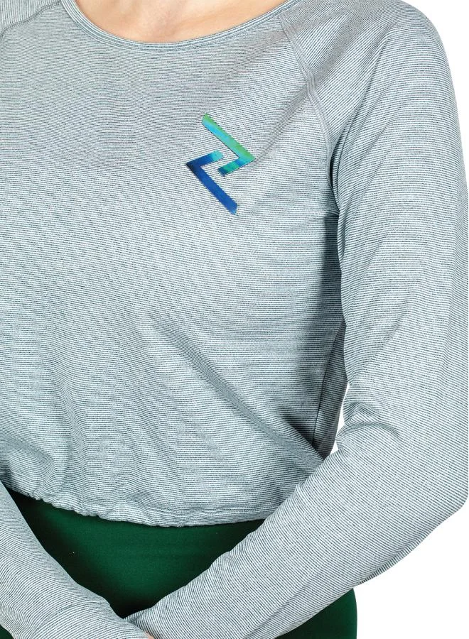 ZAECY Women's Full Sleeve Crop Top