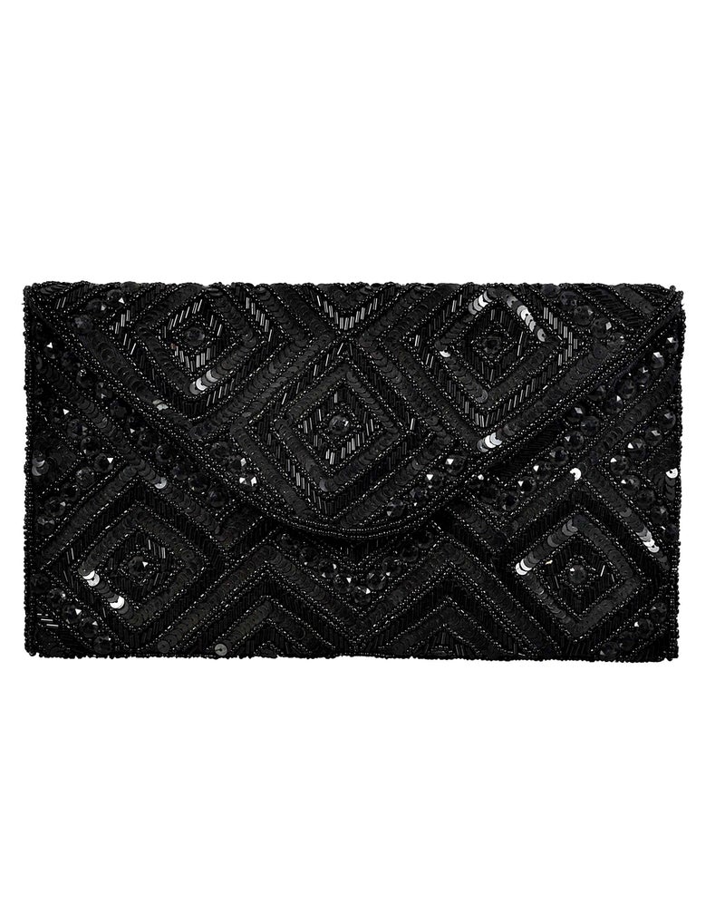 DUCHESS Women's Hand Embroidered Envelope Clutch -Bridal Ethnic Traditional Casual Purse/Clutch/Handbag (23 L x 2.5 W x 13H cm) - Image 1