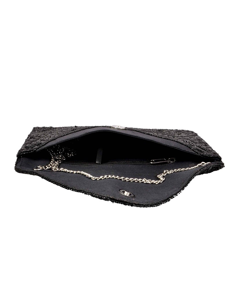 DUCHESS Women's Hand Embroidered Envelope Clutch -Bridal Ethnic Traditional Casual Purse/Clutch/Handbag (23 L x 2.5 W x 13H cm) - Image 4