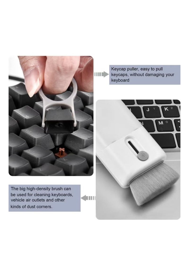 KASTWAVE Cleaner Kit 6 in 1 for Airpod, Multifunctional Keyboard Cleaner Earbud Cleaning Kit Tool with Cleaning Pen for iPhone/Laptop/Tablet/PC Screen/Keyboard/Bluetooth Earphones - Image 4
