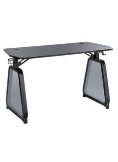 TWISTED MINDS Twisted Minds Infinity Gaming Desk Mirror Legs, Carbon Fiber Texture, Infinity LED Light, 120cm x 60cm x 75cm Size, Extended Mouse Pad, Intuitive Lighting Control, Black | TM-GMD12-1D  - Image 2