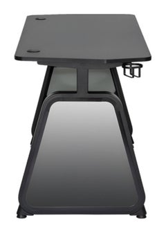 TWISTED MINDS Twisted Minds Infinity Gaming Desk Mirror Legs, Carbon Fiber Texture, Infinity LED Light, 120cm x 60cm x 75cm Size, Extended Mouse Pad, Intuitive Lighting Control, Black | TM-GMD12-1D  - Image 3