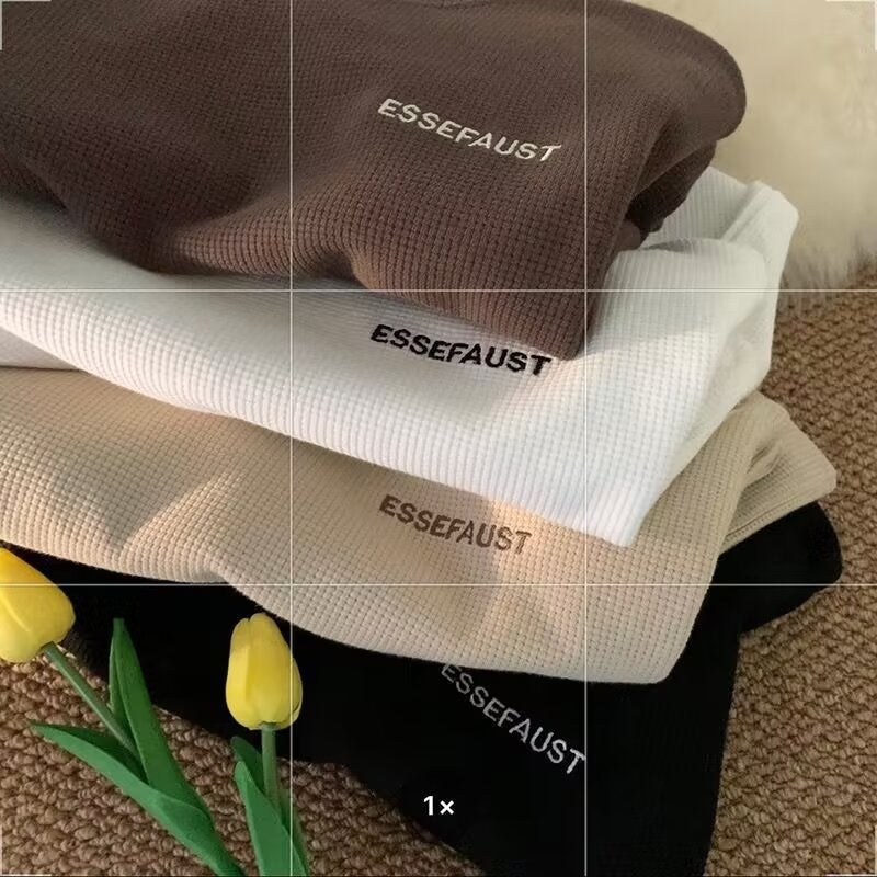 Summer Waffle Short-Sleeve T-Shirt For Men, Loose Trendy Brand Round Neck Top, Trendy Hong Kong Style Simple T-Shirt - Image 5