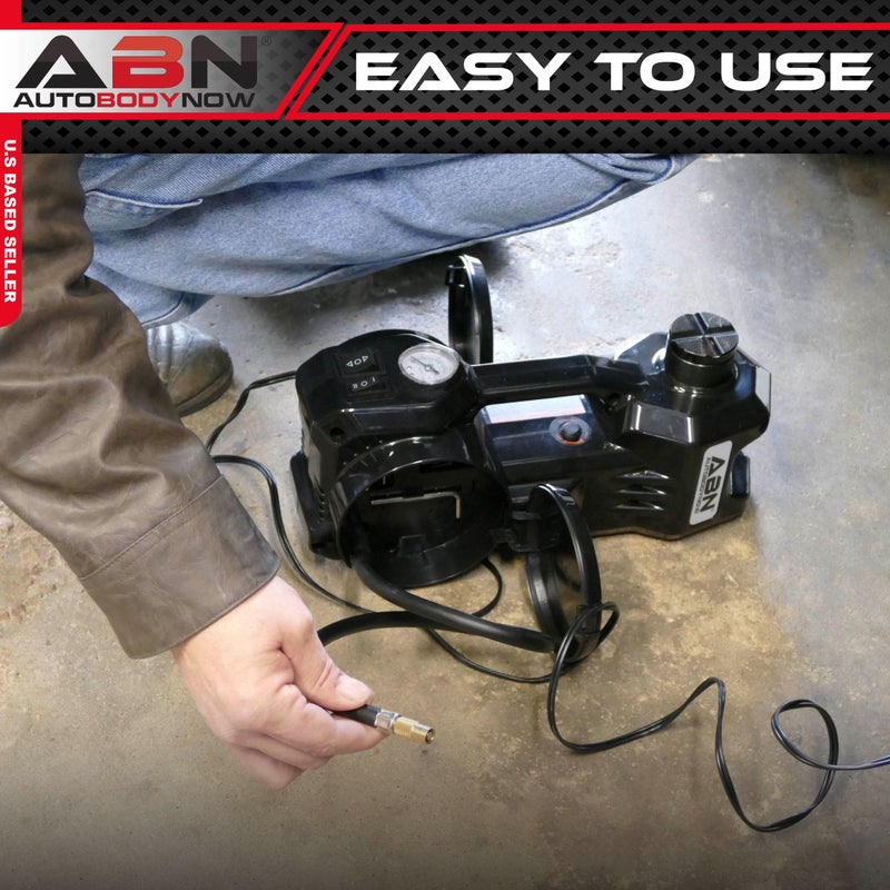 ABN 3-in-1 Electric 3-Ton Car Hydraulic Floor Jack, Tire Inflator Air Pressure Gauge, Impact Wrench Automotive Service - Image 4