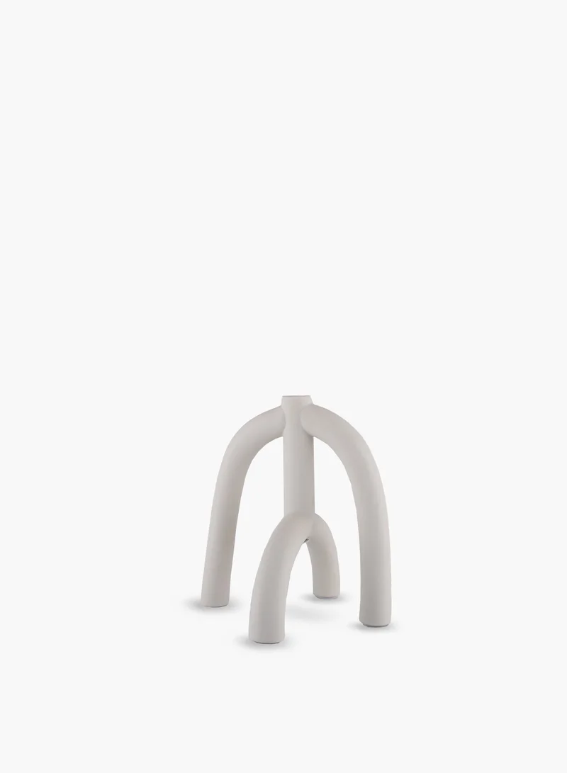 Roomours Shire Angular Candle Holder - White