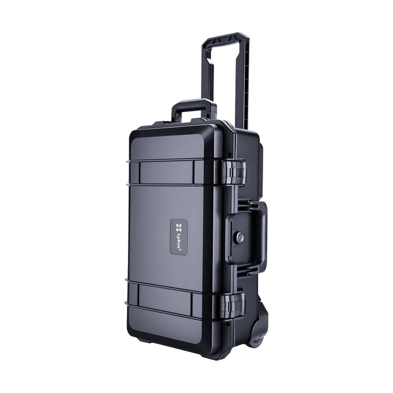 Lykus HC-5120 Waterproof Hard Case with Wheel and Customizable Foam, Interior Size 20.3x11.3x7.3 inch, Suitable for Cameras, Lenses, Electronic Equipment and More - Image 1