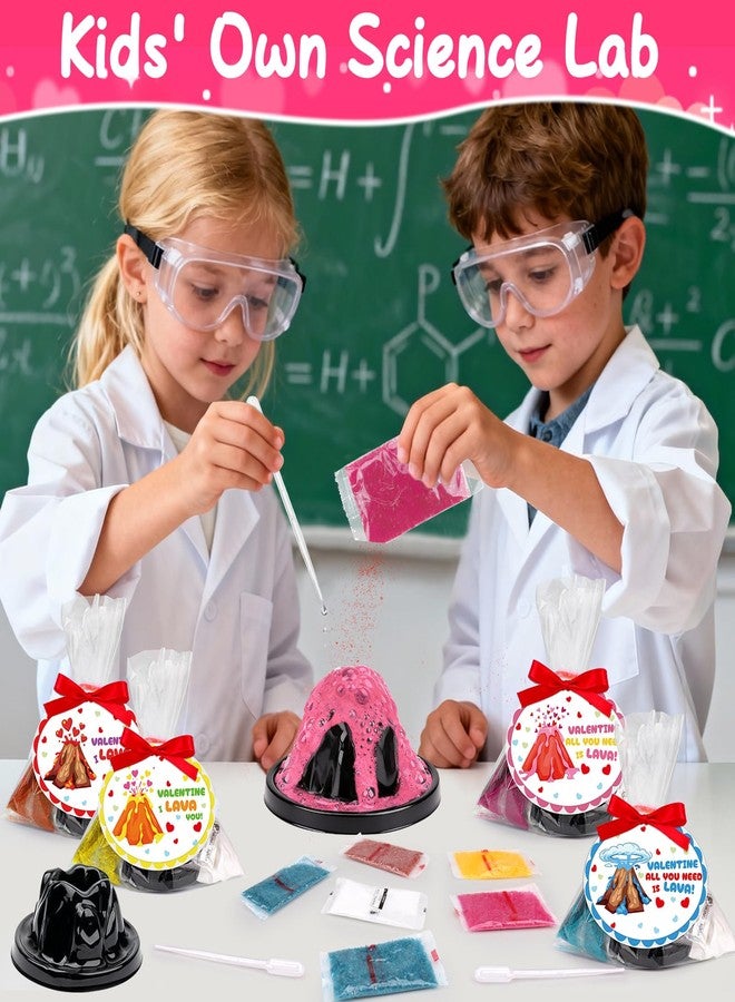 Basytodio 24Pack Erupting Volcano Science Kit Birthday Party Favors Goodie Bags Easter Basket Stuffers for Kids 4-8 8-12 Classroom Treasure Chest Carnival Prize Box Toys Bulk Pinata Filler Return Gifts - Image 5