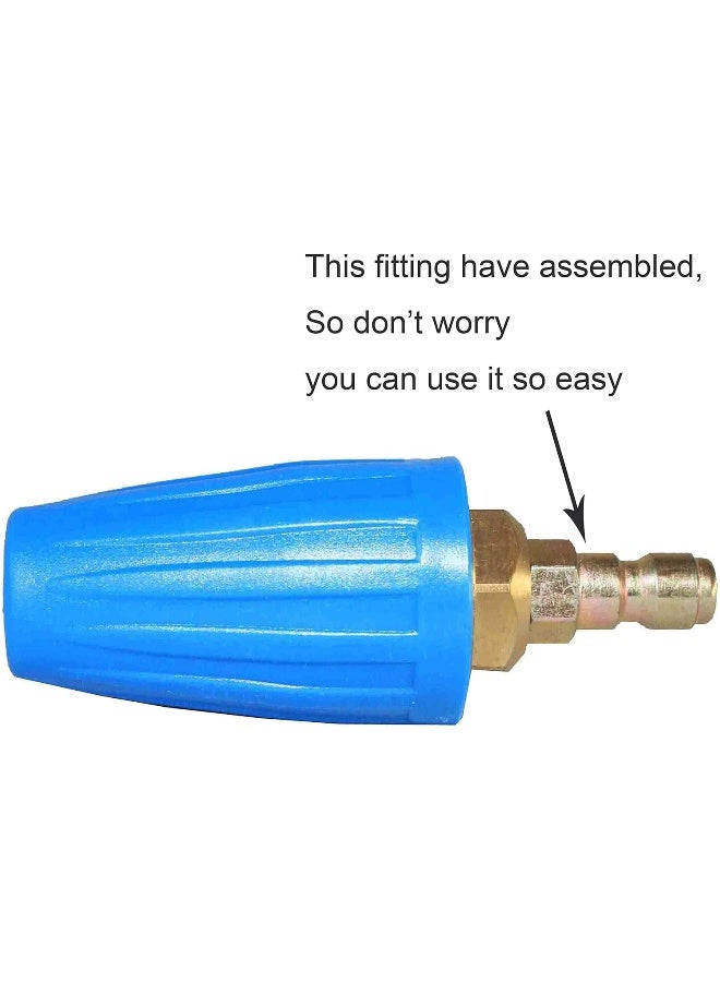 XZT 4.0 Pressure Washer Rotating Turbo Nozzle 4000 Psi 4 Gpm With Spray Nozzle Tips Kit  - Image 3