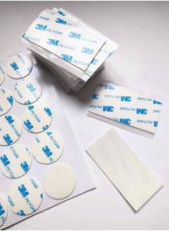 3M 90 Pcs Double Sided Foam Tape Round and Square Self-Adhesive Foam Tape for DIY Art Crafts Supplies, 35*35mm, 80*40mm  - Image 3