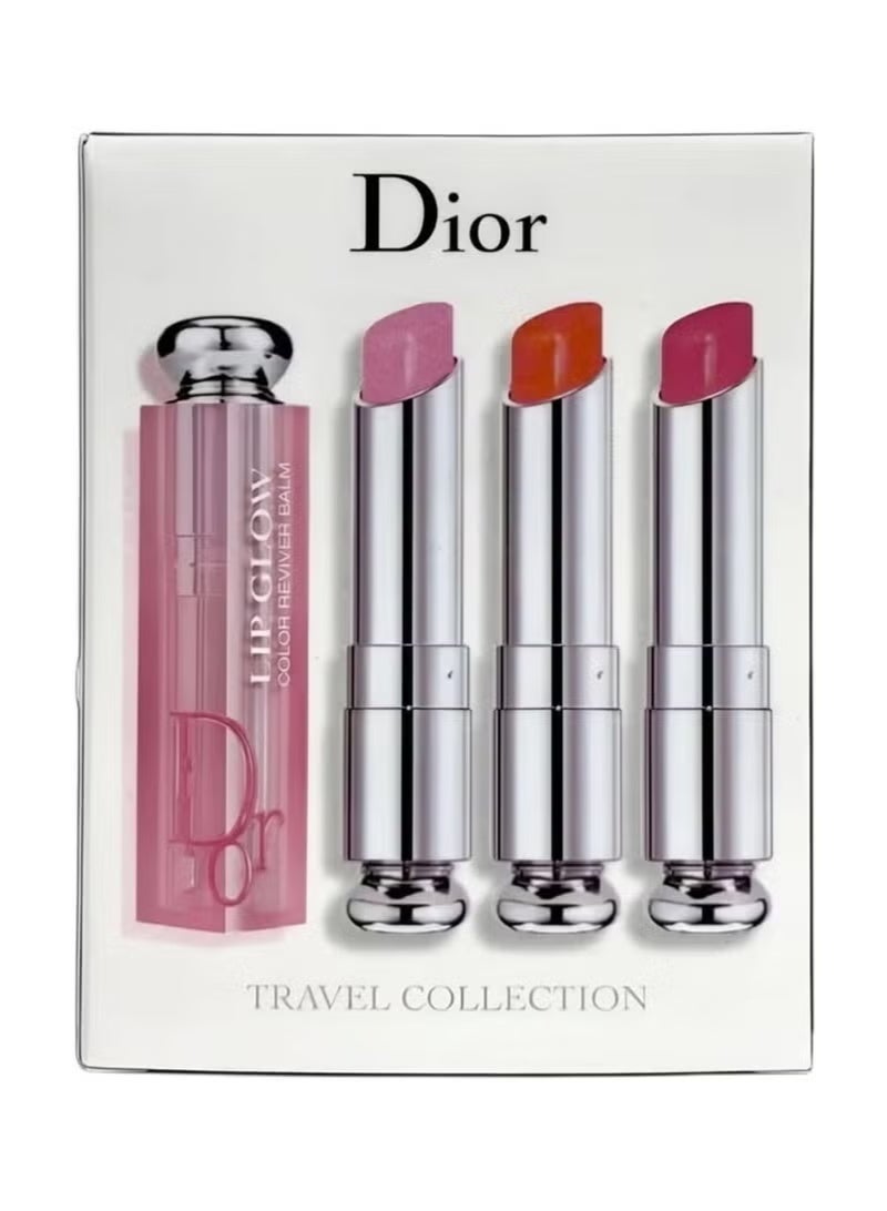 Dior Addict Lip Glow Lip Balm Kit – Coral 004, Pink 001 & Rosewood 012 (3 x 3.2g) - Image 1