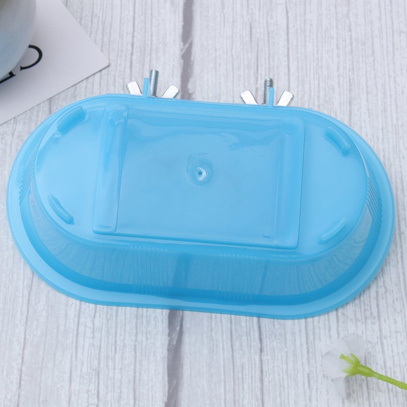 2pcs Bathing Tub Toy Parrot Shower Pool Bird Bath Tub Cleaning Tool with Bottom Mirror - Image 1