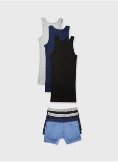 COTTONIL set of 3+3 Plain Boxer + Derby Sleeveless  - Image 4
