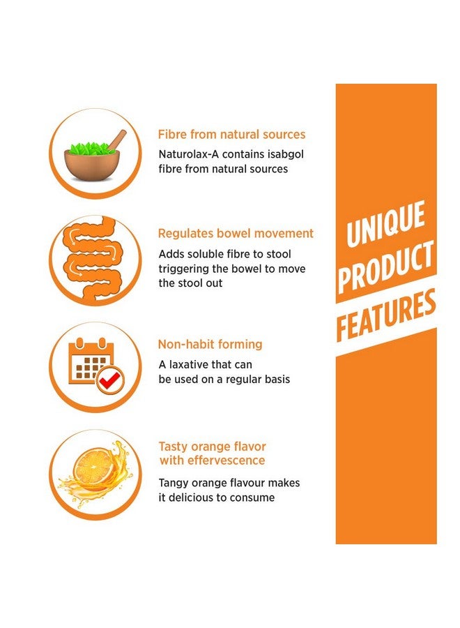 Naturolax بودرة ناتورولاكس-أ إيسابغول | 300 جرام - عبوة من 2 | مسحوق قشور السيليوم | تركيبة أيورفيدا غير مكونة للإدمان | مكملات الألياف للهضم | تخفيف فعال للإمساك | بنكهة البرتقال - Image 4