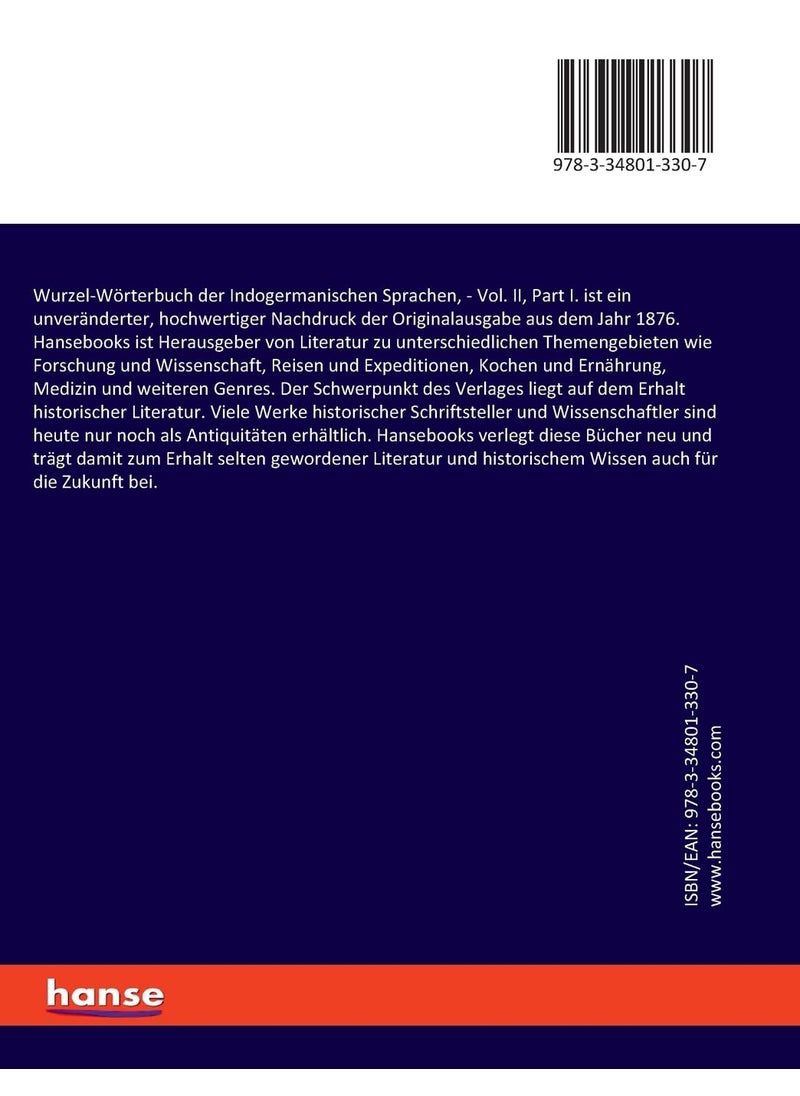 Wurzel-Wörterbuch der Indogermanischen Sprachen,: Vol. II, Part I.  - Image 2