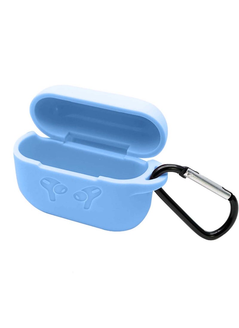 Wtech - AirPods Case Protective Liquid Silicone Skin Cover Case Compatible with Apple AirPods 4 - Sky Blue - Image 1