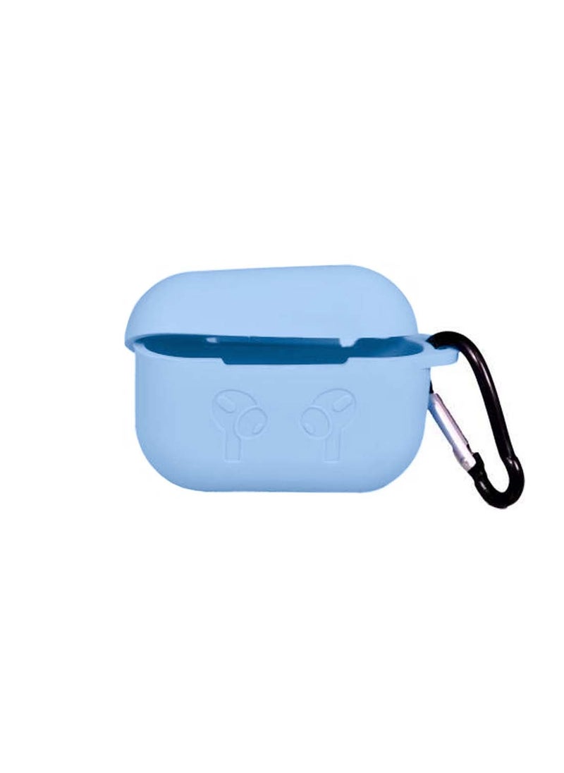 Wtech - AirPods Case Protective Liquid Silicone Skin Cover Case Compatible with Apple AirPods 4 - Sky Blue - Image 1
