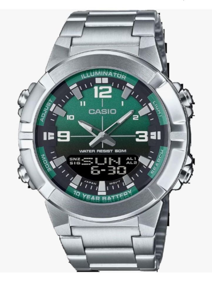 ساعة للرجال من كاسيو بتصميم عصري موديل  AMW-870DA-3AVDF