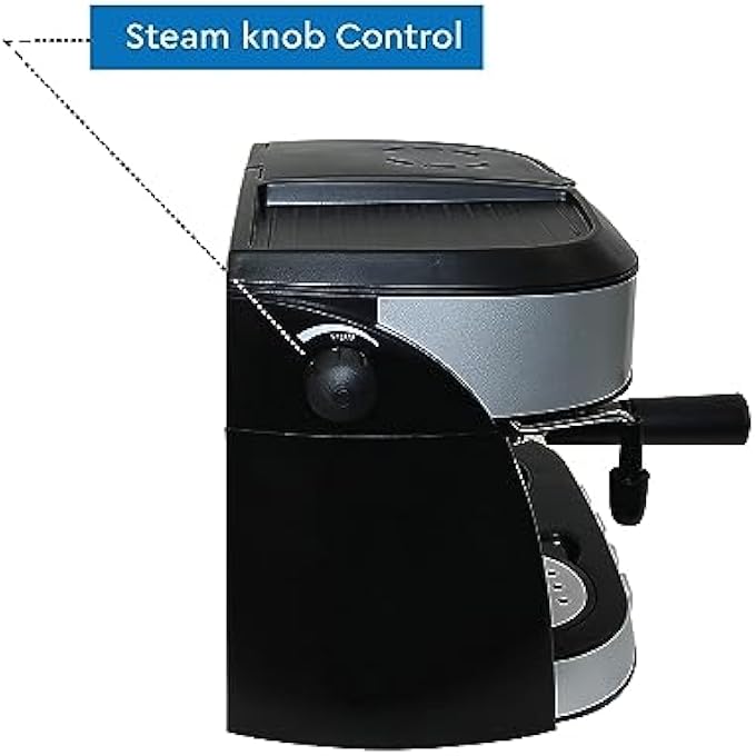 Nobel Coffee Machine 125 Liter Espresso  Americano With Steam Pump Model Ncm13 1 Year Full Warranty Silver Ncm13 - Image 3