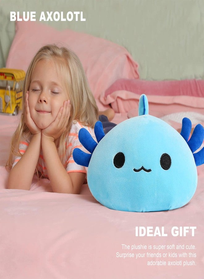 Onsoyours Cute Axolotl Plushie, Soft Stuffed Animal Salamander Plush Pillow, Kawaii Plush Toy for Kids (Blue Axolotl A, 13") - Image 5