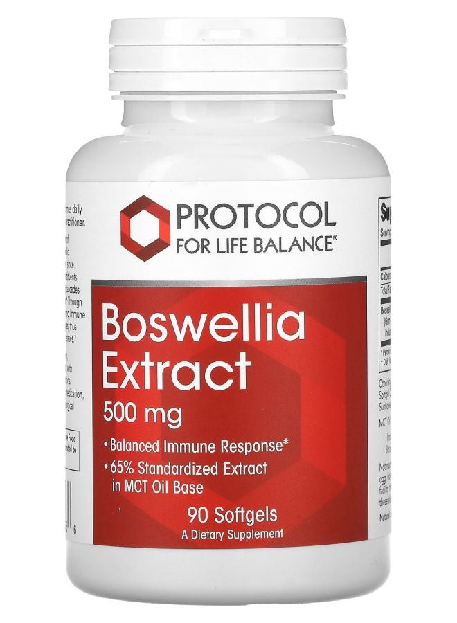 Protocol For Life Balance Boswellia Extract 500 mg 90 Softgels