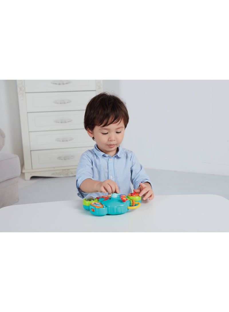 هولا Hola 2-in-1 Musical Elephant Keyboard Interactive Baby Toy with 7 Play Activities, Light-Up Buttons, Piano, Nursery Rhymes, and Sensory Development Features for Motor and Cognitive Skills 6M+ - Image 4