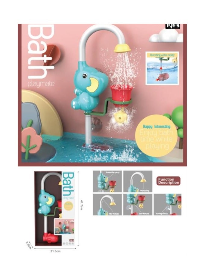 bellanina Joyful Elephant Bath Toy with Sprinkler  Delightful Water Play for Children - Image 3