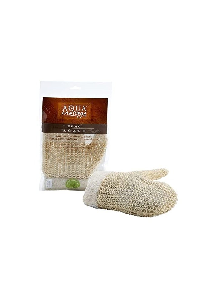 Aqua Massage AQUA MASS GUANTO SISAL 952 Massage Glove – Natural Sisal Fiber Exfoliator for Circulation and Skin Firming  - Image 2