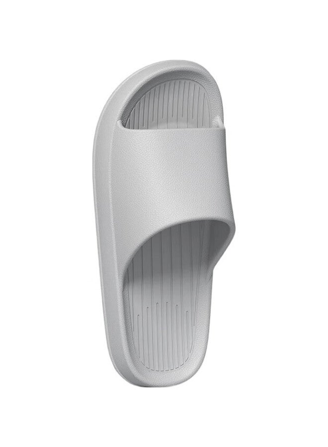 Lurad Slippers For Men, Shower Sandals, Soft-Soled, For Home Use, Eva Material, Couples, Indoor Bathroom Slippers For Women, Gray, Size 41-42 - Image 1