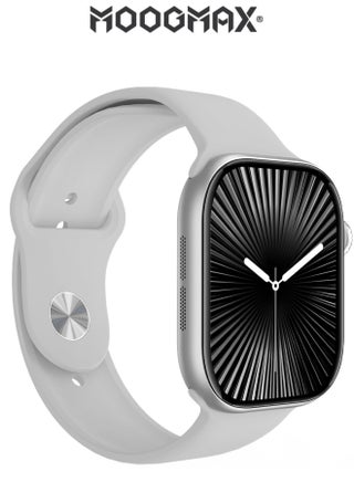 Smart watch Moogmax Series 11. smartwatch with a small, high resolution 38mm display. features call answering & receiving capabilities, & offers a variety of sports and health modes. mobile watch comes with a dedicated app for connecting to both iPhones & Android phones. touch watch  with 2 straps. - view 2