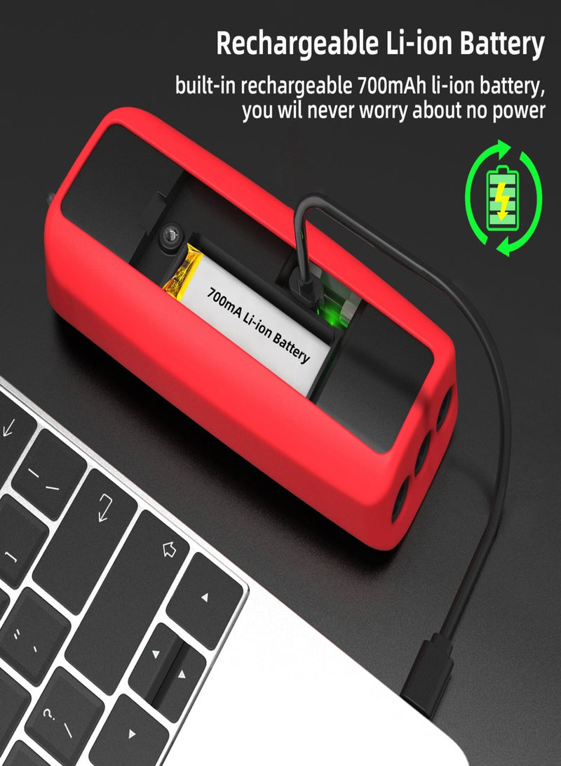 بي سايد جهاز قياس متعدد رقمي احترافي لقياس الجهد والتيار والمقاومة والتردد والسعة ودرجة الحرارة والسعة وكاشف درجة الحرارة وجهاز اختبار متعدد الاستخدامات مع شاشة عرض رقمية للإضاءة الخلفية - Image 5