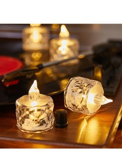 KASTWAVE Flameless Candle, 12 Packs of Battery-Powered LED Tea Lights, Warm White, Ideal for Weddings, Tables, Party(1.5" 1.9")  - Image 3