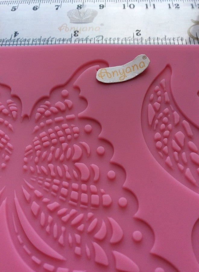 Anyana sugar edible butterfly dragonfly lace cake silicone Embossing Mat Texture fondant impression lace mat decorating mold gum paste cupcake topper tool icing candy imprint baking moulds sugarcraft - Image 5