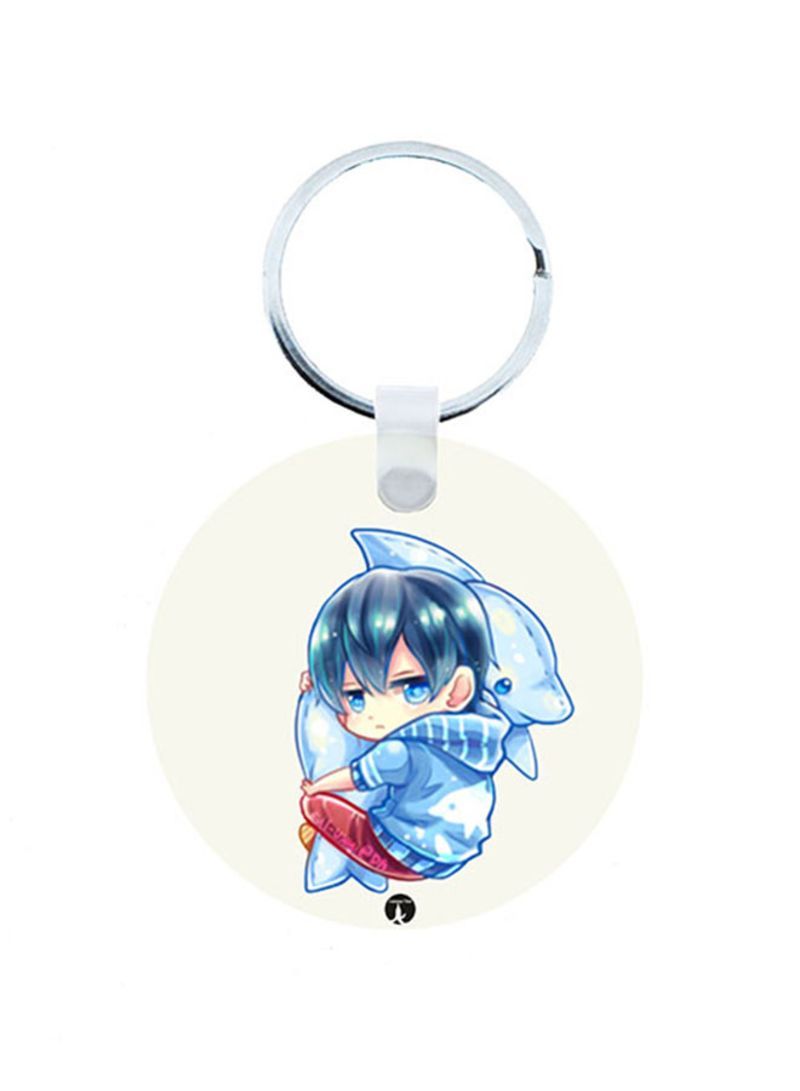 Anime Free Wooden Keychain