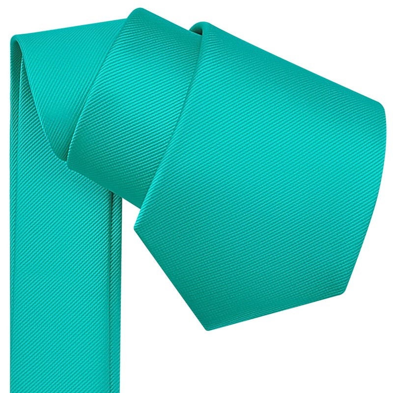Branduce Aqua Tie for Men Wedding Business Premium Silk 63'' Extra Long Necktie (TA10-33) - Image 3
