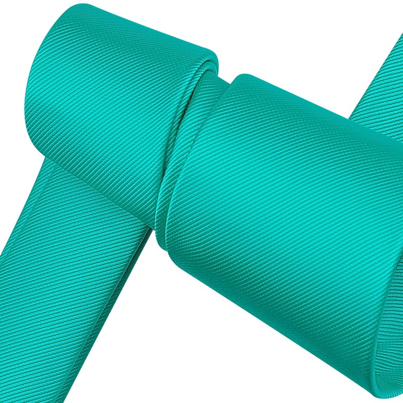 Branduce Aqua Tie for Men Wedding Business Premium Silk 63'' Extra Long Necktie (TA10-33) - Image 4