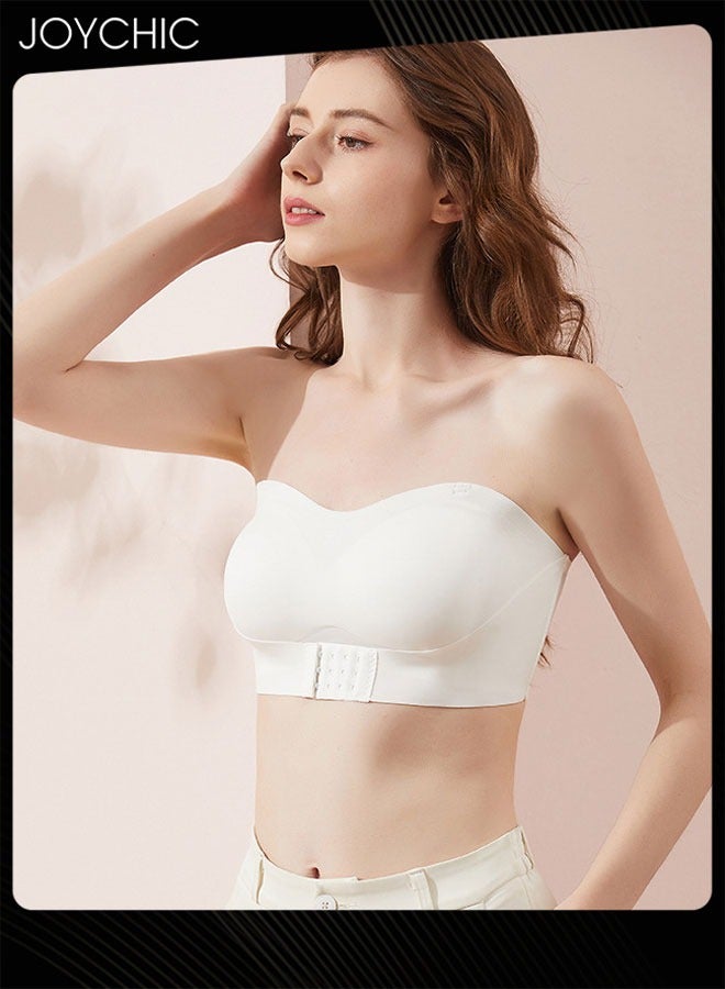 Joychic Women Wedding Dress Air Invisible Bra Non-slip Seamless Low-cut Backless Traceless Anti-exposure Tube Top Bra - Image 2