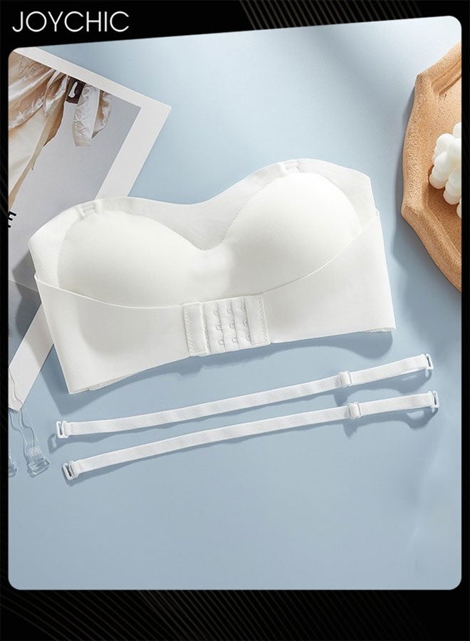 Joychic Women Wedding Dress Air Invisible Bra Non-slip Seamless Low-cut Backless Traceless Anti-exposure Tube Top Bra - Image 3