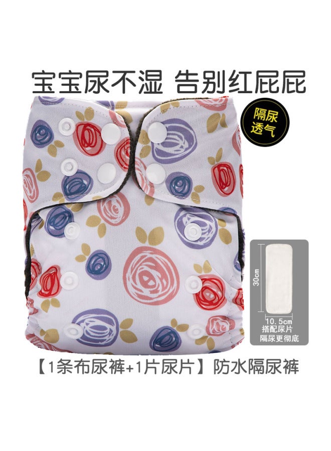 Newborn Baby Diaper Pants Polar Fleece Urine Ring Breathable Washable Baby Training Pants Waterproof Leak-proof Pants