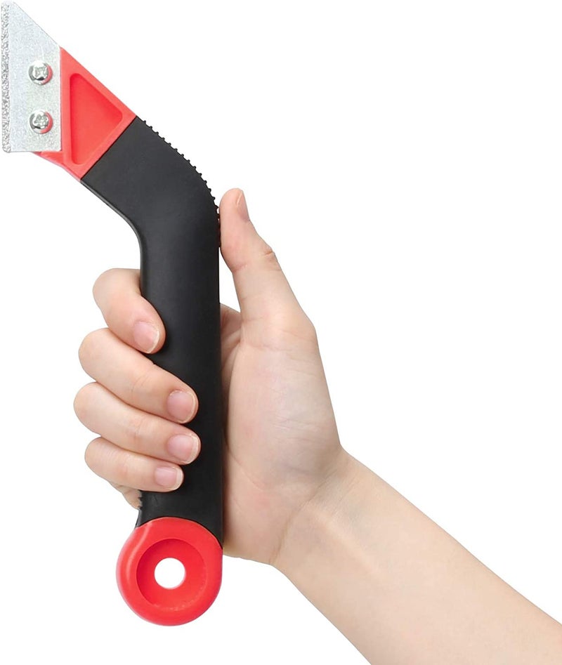 Zaptec Grout Remover Tool Angled Hand Saw Rake Joint Scraper for Tile Joint Cleaning With 4 Tungsten Carbide Blades - Image 4