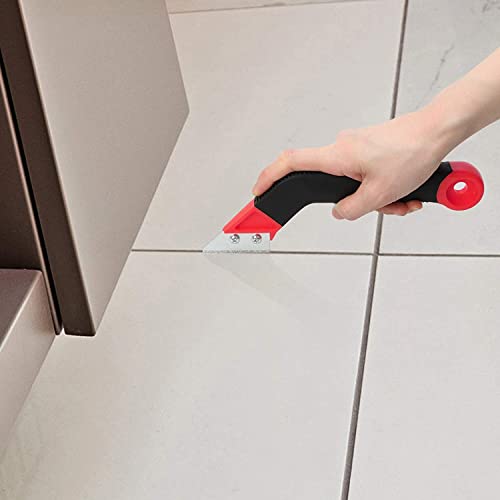 Zaptec Grout Remover Tool Angled Hand Saw Rake Joint Scraper for Tile Joint Cleaning With 4 Tungsten Carbide Blades - Image 5