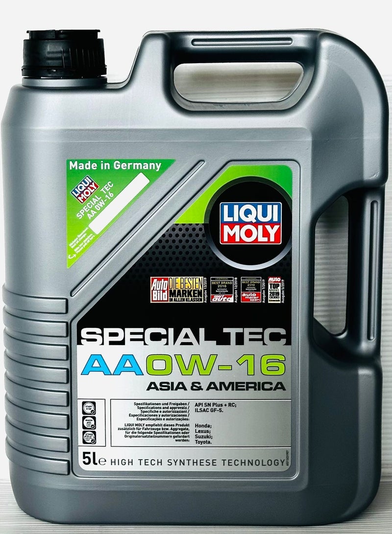LIQUI MOLY 0W-16 Special Tec AA Engine Oil 5Ltr  - Image 1