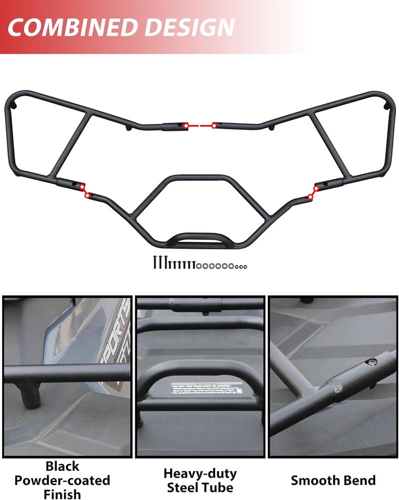 SAUTVS Front Steel Rack Extender for Polaris Sportsman 570/450 H.O. 2021-2023 - Image 4